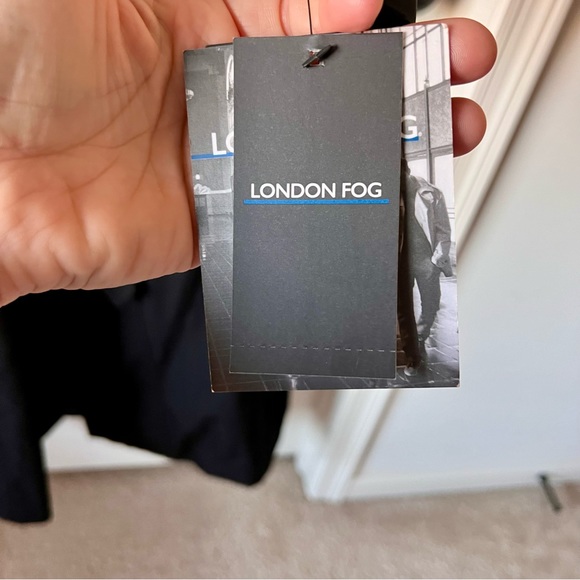 NWT LONDON FOG Classic Black Belted Flannel Lined Trench Coat—SZ. 16 - Picture 12 of 17